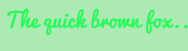 Image with Font Color 24FC58 and Background Color ACE9B3
